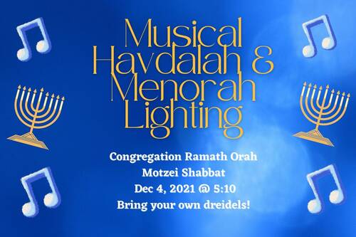 Banner Image for Musical Havdalah & Menorah Lighting
